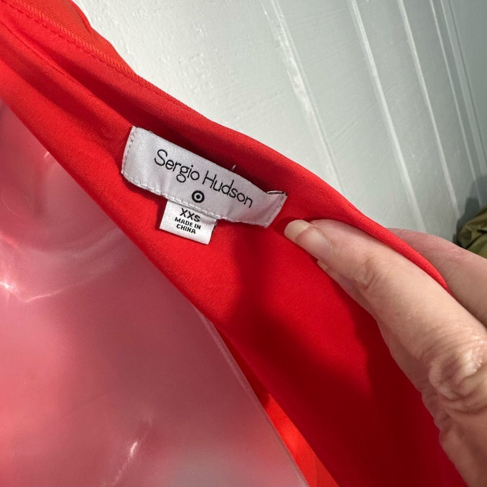 Sergio Hudson x Target Red One Shoulder Cut-Out Jumpsuit Size XXS NWOT - Picture 12 of 12